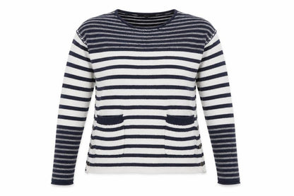 Next Womens Blue Striped  Pullover Jumper Size 6