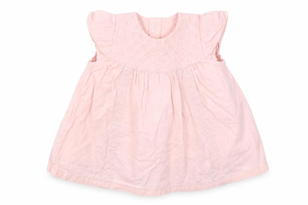 Front view of George girls’ pink a-line, size 3-6, months