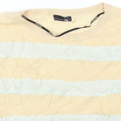 Womens UK Size XS VERO MODA Beige Basic T-Shirt
