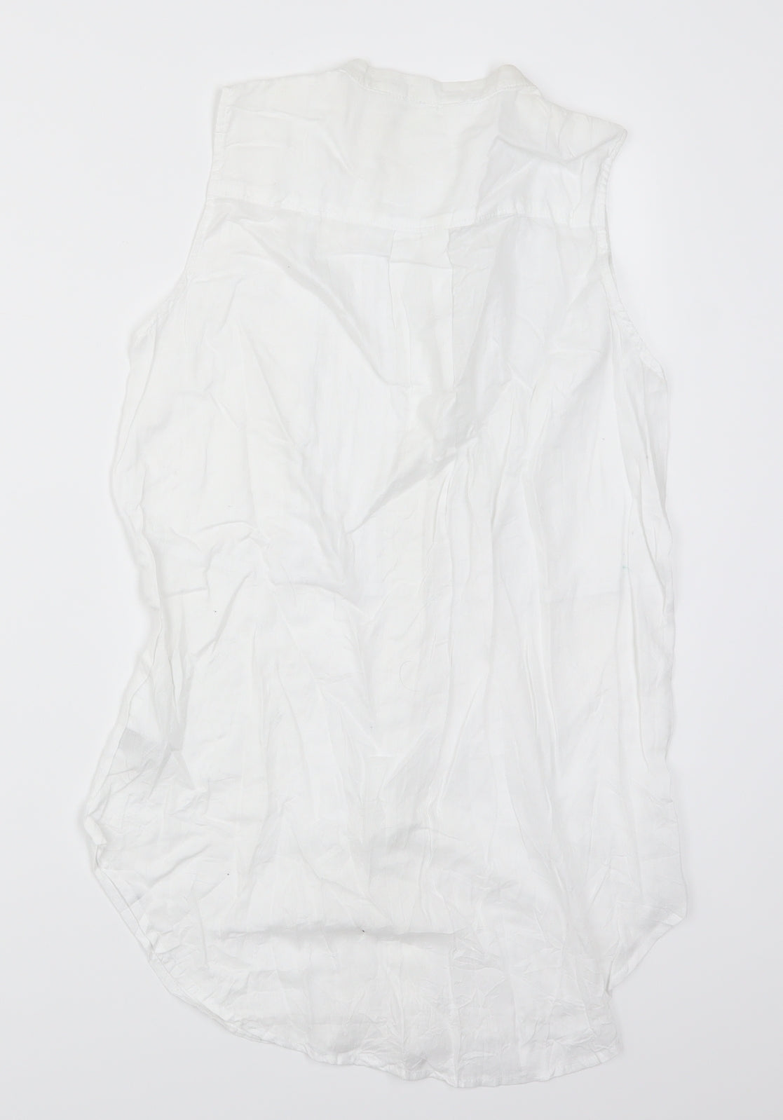 Womens UK Size 6 H&M White Basic Button-Up