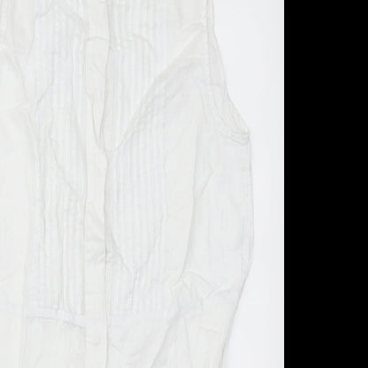 Womens UK Size 6 H&M White Basic Button-Up