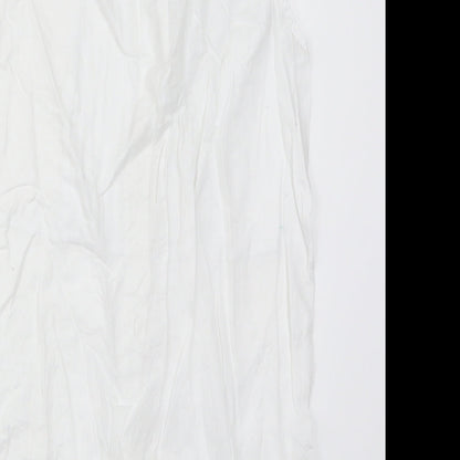 Womens UK Size 6 H&M White Basic Button-Up