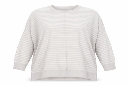 Marks & Spencer Womens Grey Striped  Pullover Jumper Size 14