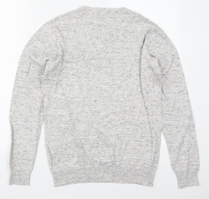 Cedar Wood State Mens Grey  Knit Pullover Jumper Size S
