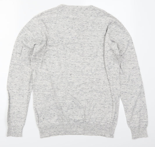 Cedar Wood State Mens Grey  Knit Pullover Jumper Size S