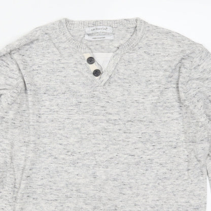 Cedar Wood State Mens Grey  Knit Pullover Jumper Size S