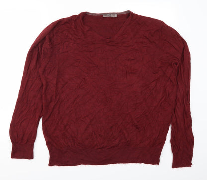 TU Mens Red   Pullover Jumper Size L