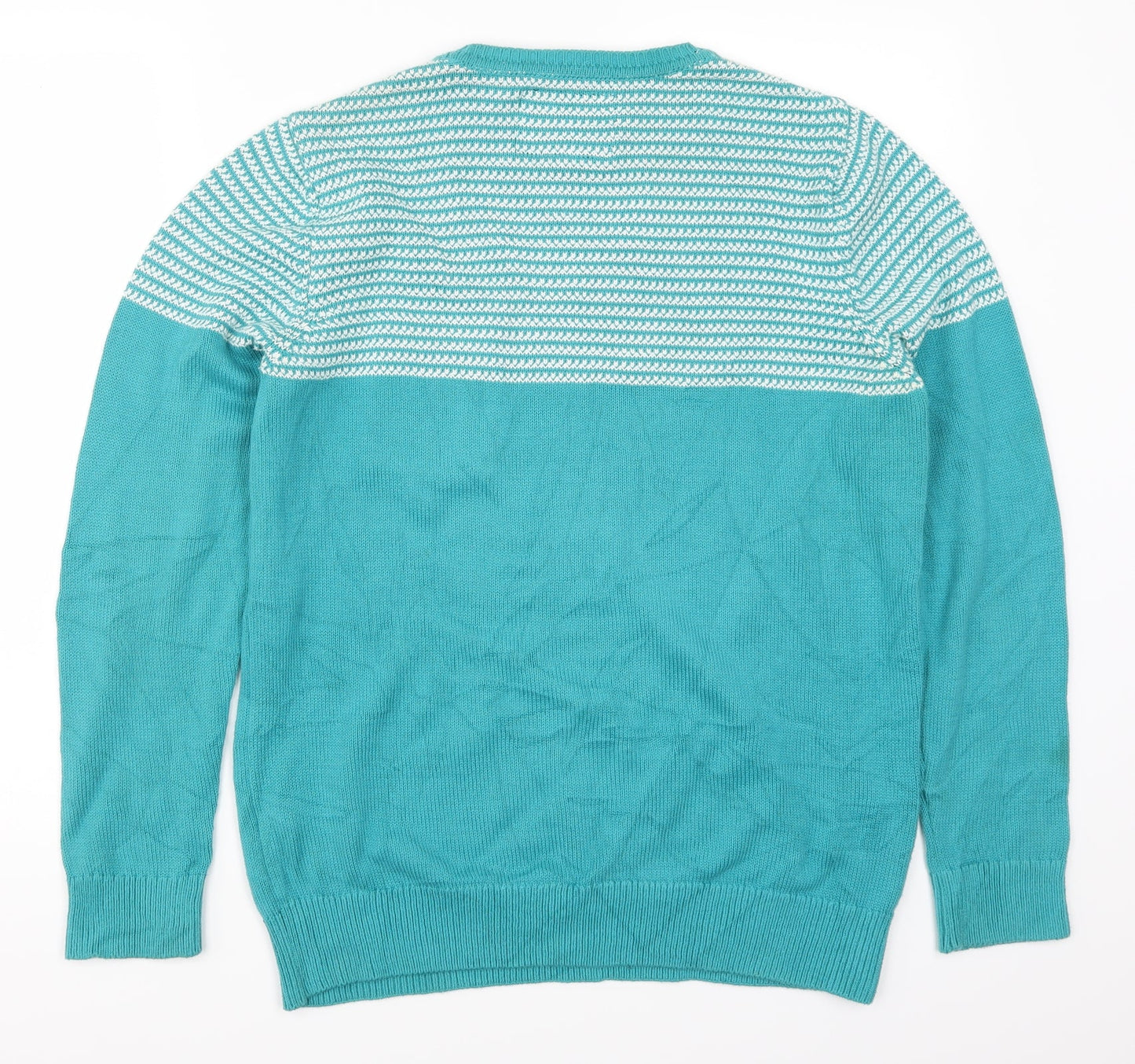 Red Herring Mens Blue Striped  Pullover Jumper Size S