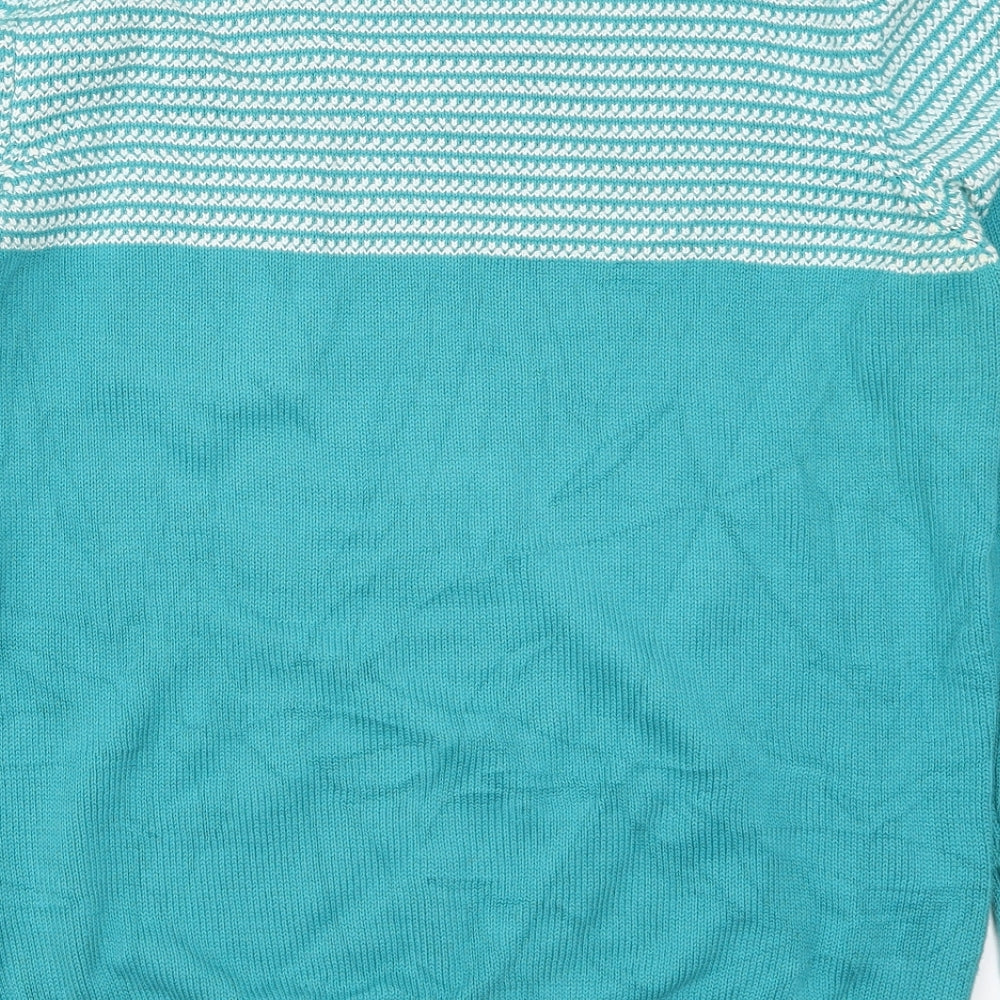 Red Herring Mens Blue Striped  Pullover Jumper Size S