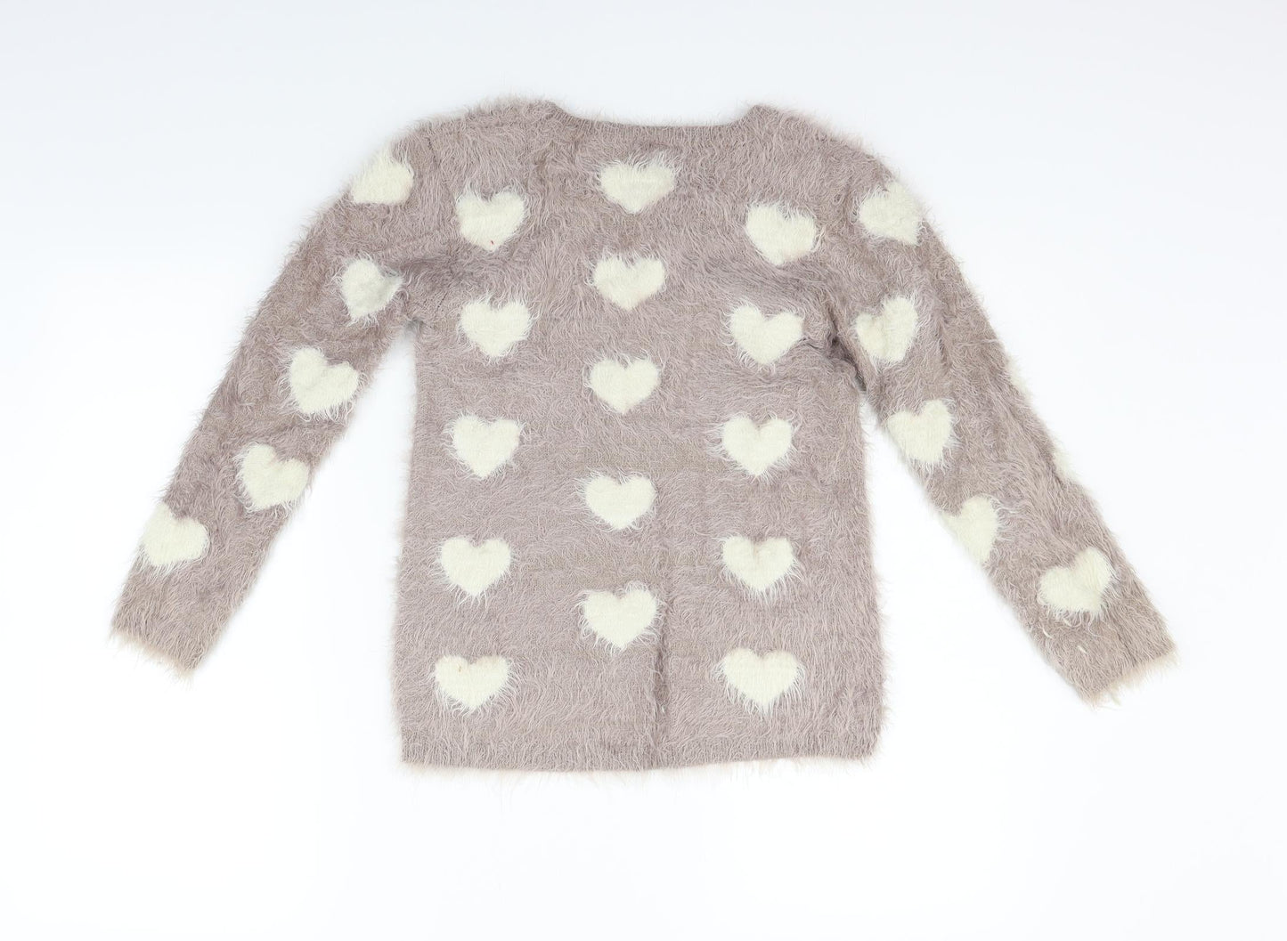 i love girlswear Girls Pink   Pullover Jumper Size 10-11 Years  - HEARTS
