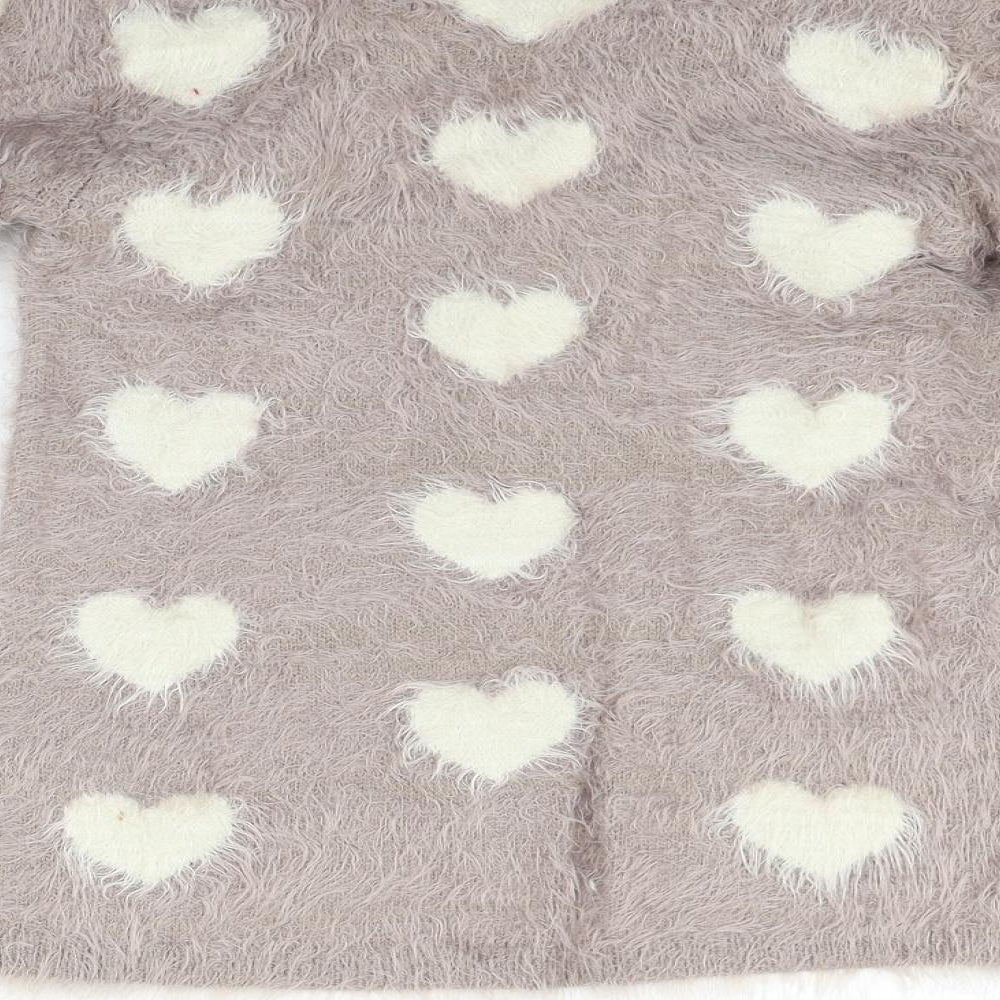 i love girlswear Girls Pink   Pullover Jumper Size 10-11 Years  - HEARTS