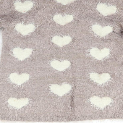i love girlswear Girls Pink   Pullover Jumper Size 10-11 Years  - HEARTS