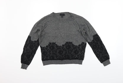Topshop Womens Grey   Pullover Jumper Size 8