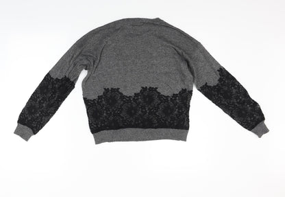 Topshop Womens Grey   Pullover Jumper Size 8