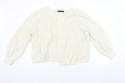 Marks and Spencer Womens Beige   Cardigan Jumper Size XL