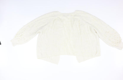 Marks and Spencer Womens Beige   Cardigan Jumper Size XL
