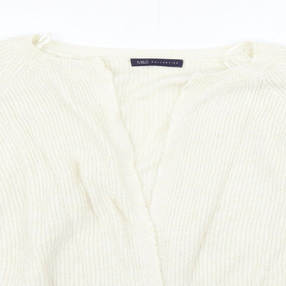 Marks and Spencer Womens Beige   Cardigan Jumper Size XL