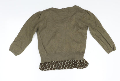 F&F Womens Gold   Pullover Jumper Size 10