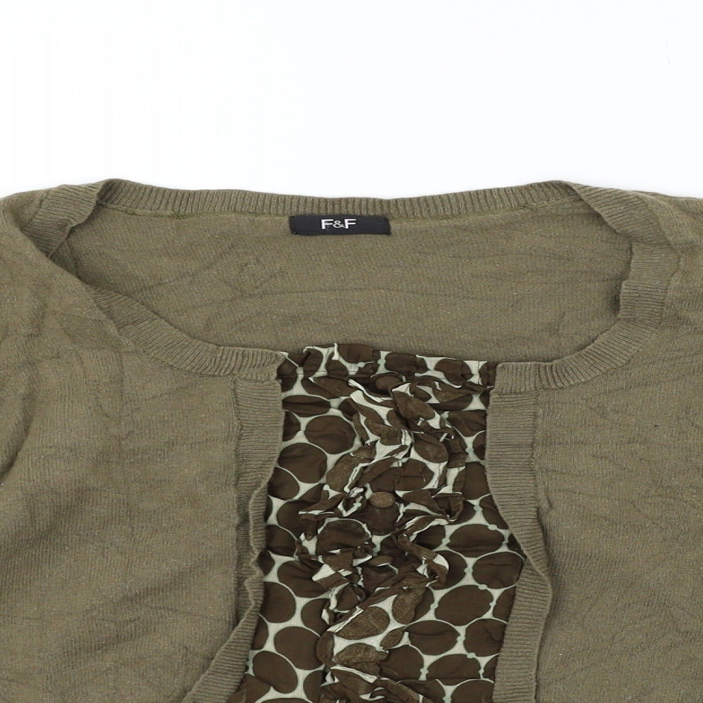 F&F Womens Gold   Pullover Jumper Size 10