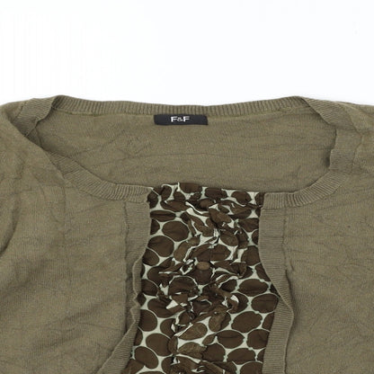 F&F Womens Gold   Pullover Jumper Size 10