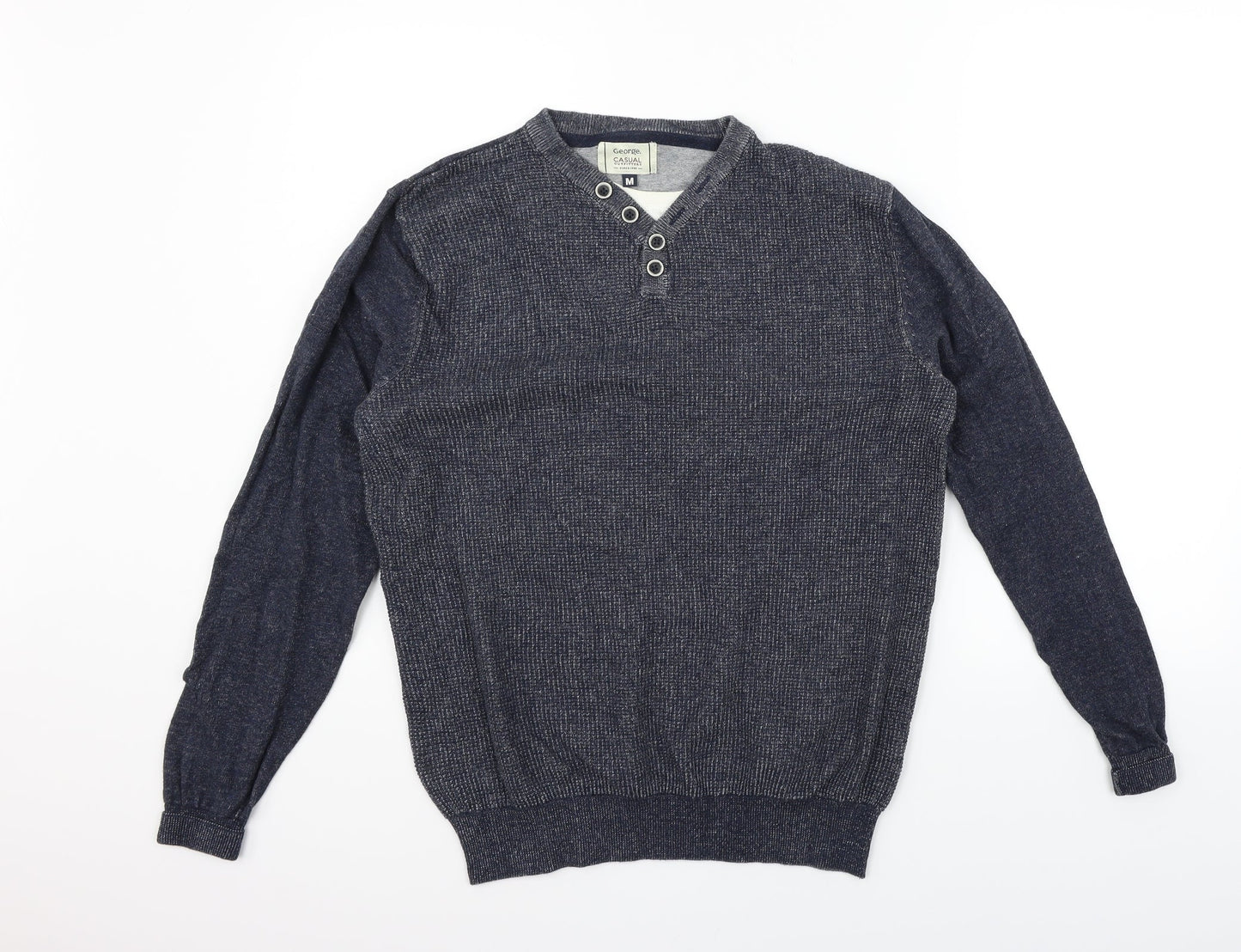 George Mens Grey   Pullover Jumper Size M