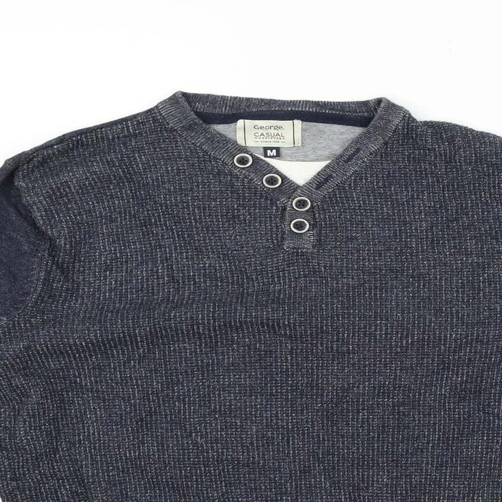George Mens Grey   Pullover Jumper Size M