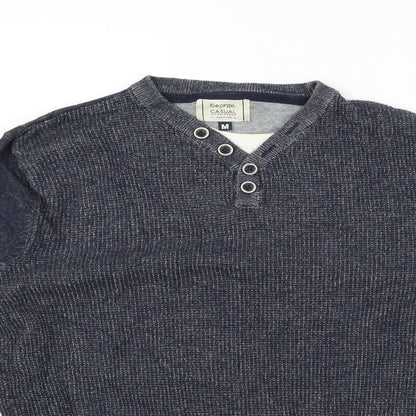 George Mens Grey   Pullover Jumper Size M