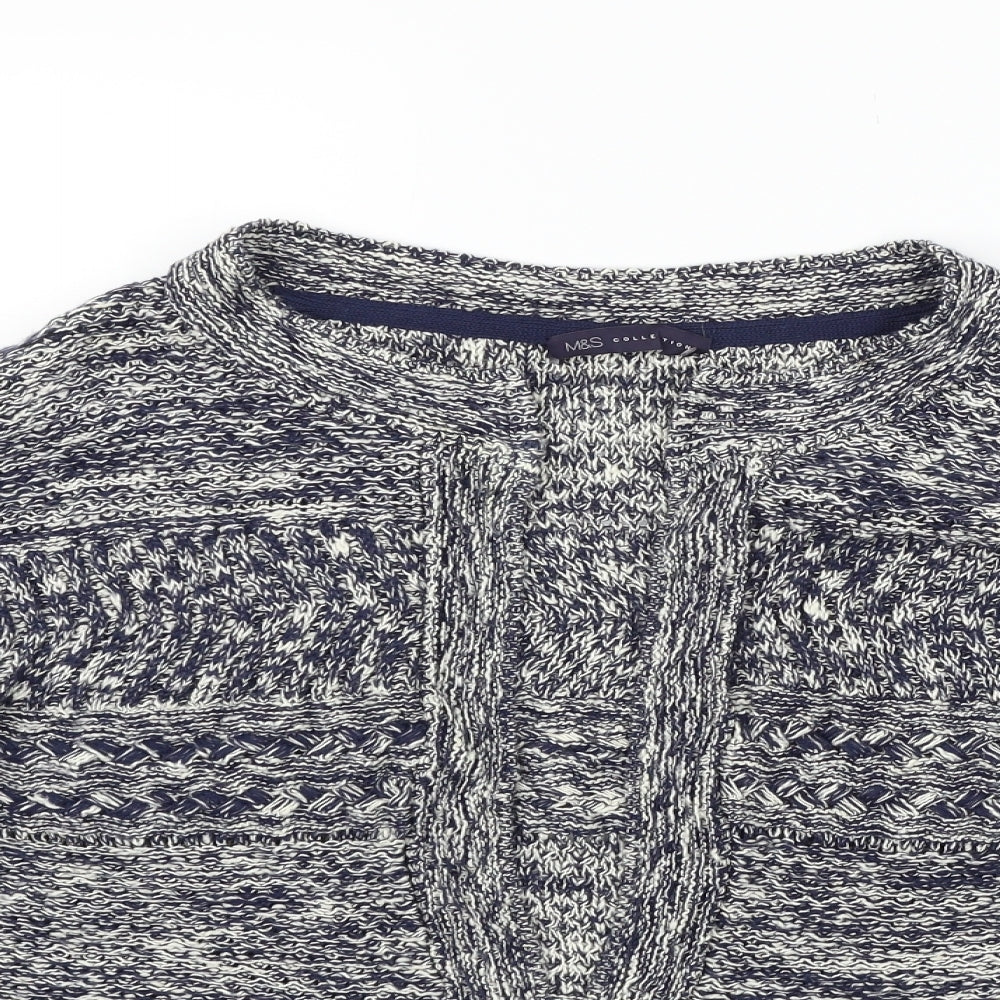 Marks and Spencer Womens Grey   Cardigan Jumper Size L