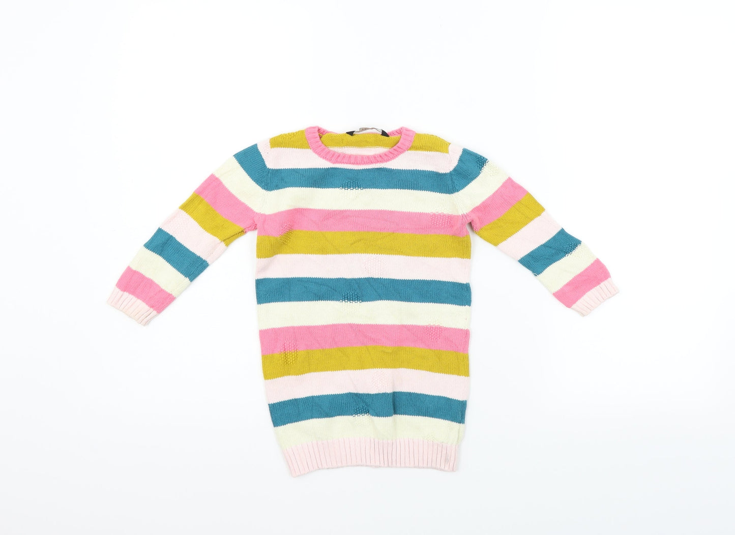 George Girls Multicoloured Striped  Pullover Jumper Size 2 Years
