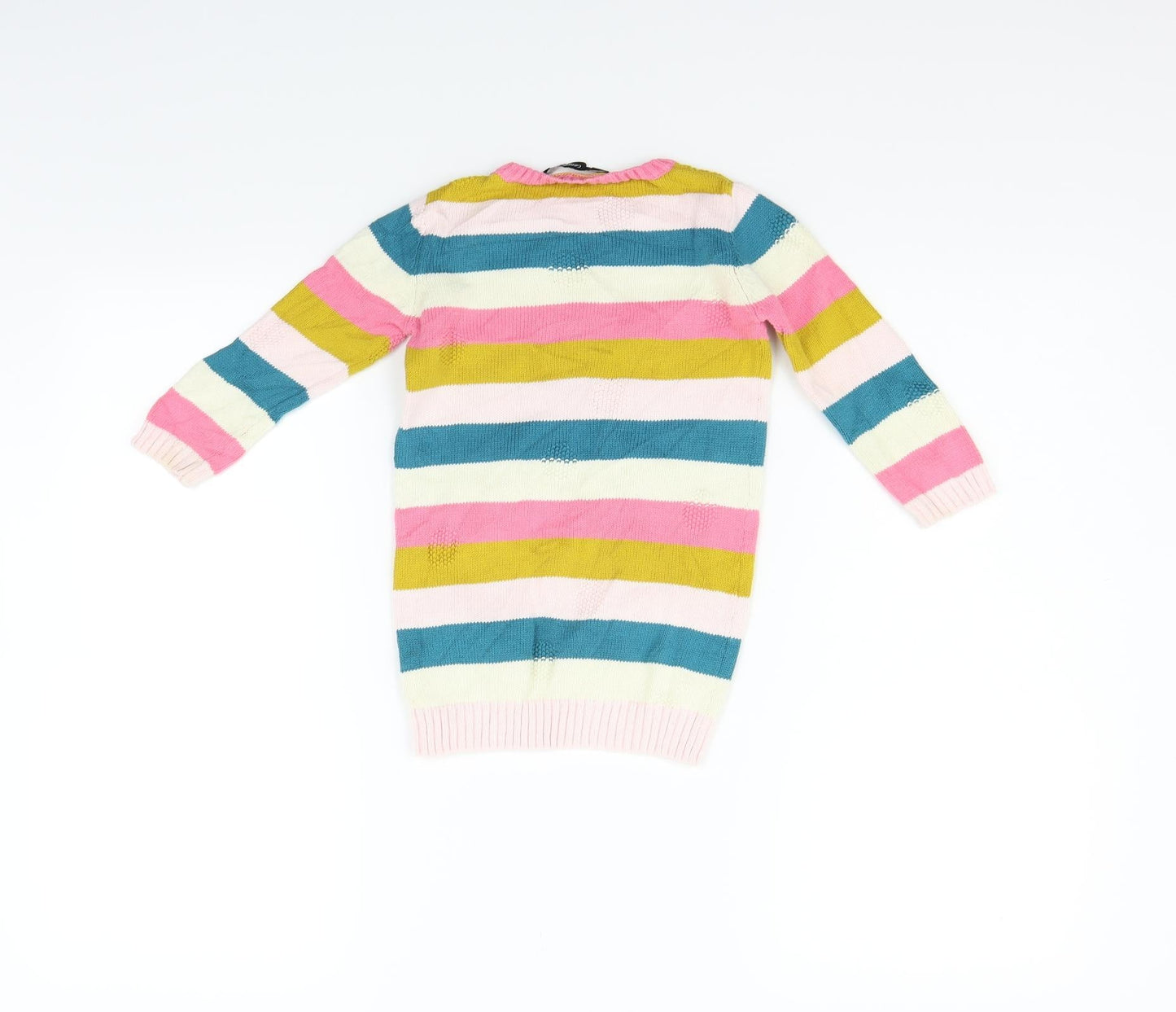 George Girls Multicoloured Striped  Pullover Jumper Size 2 Years