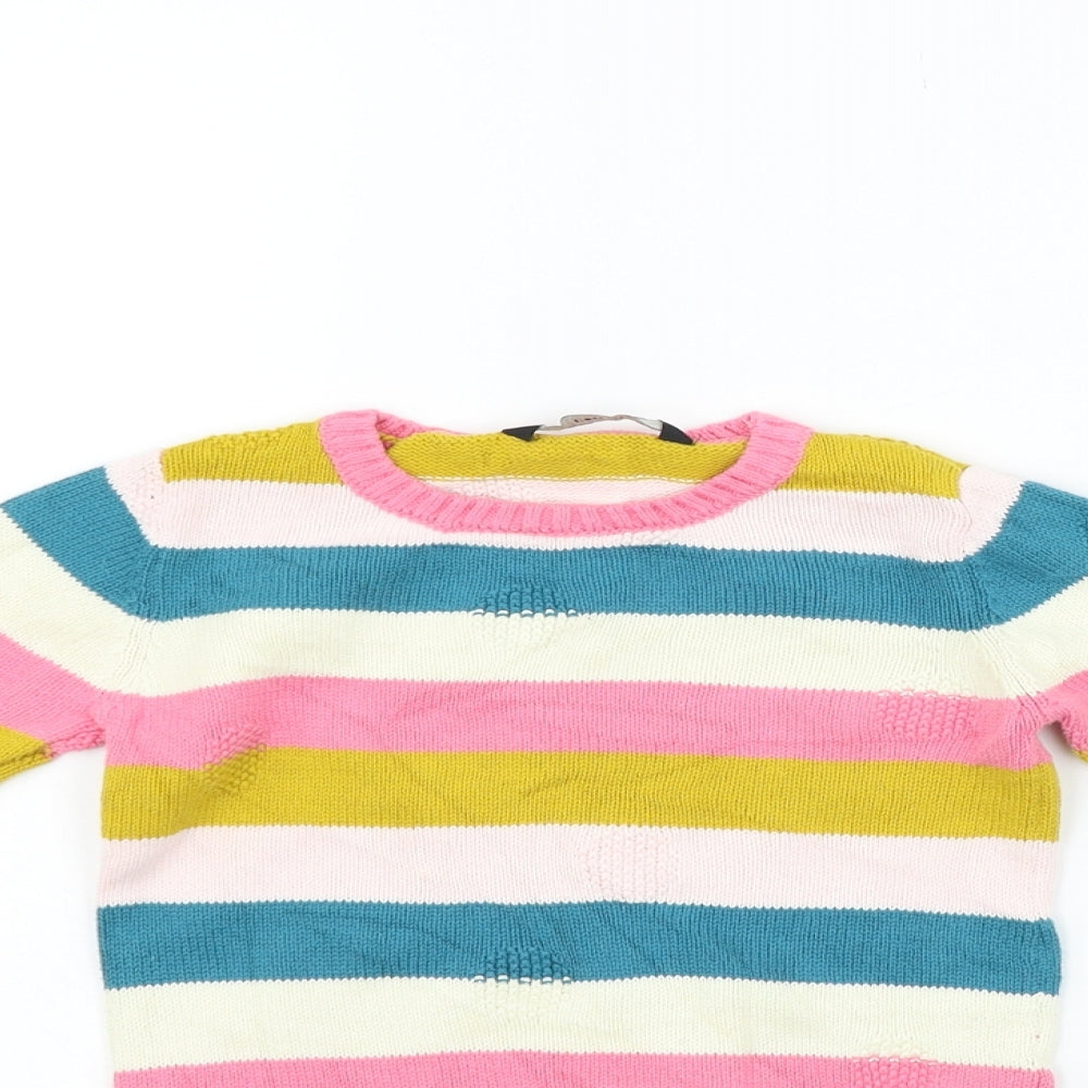 George Girls Multicoloured Striped  Pullover Jumper Size 2 Years
