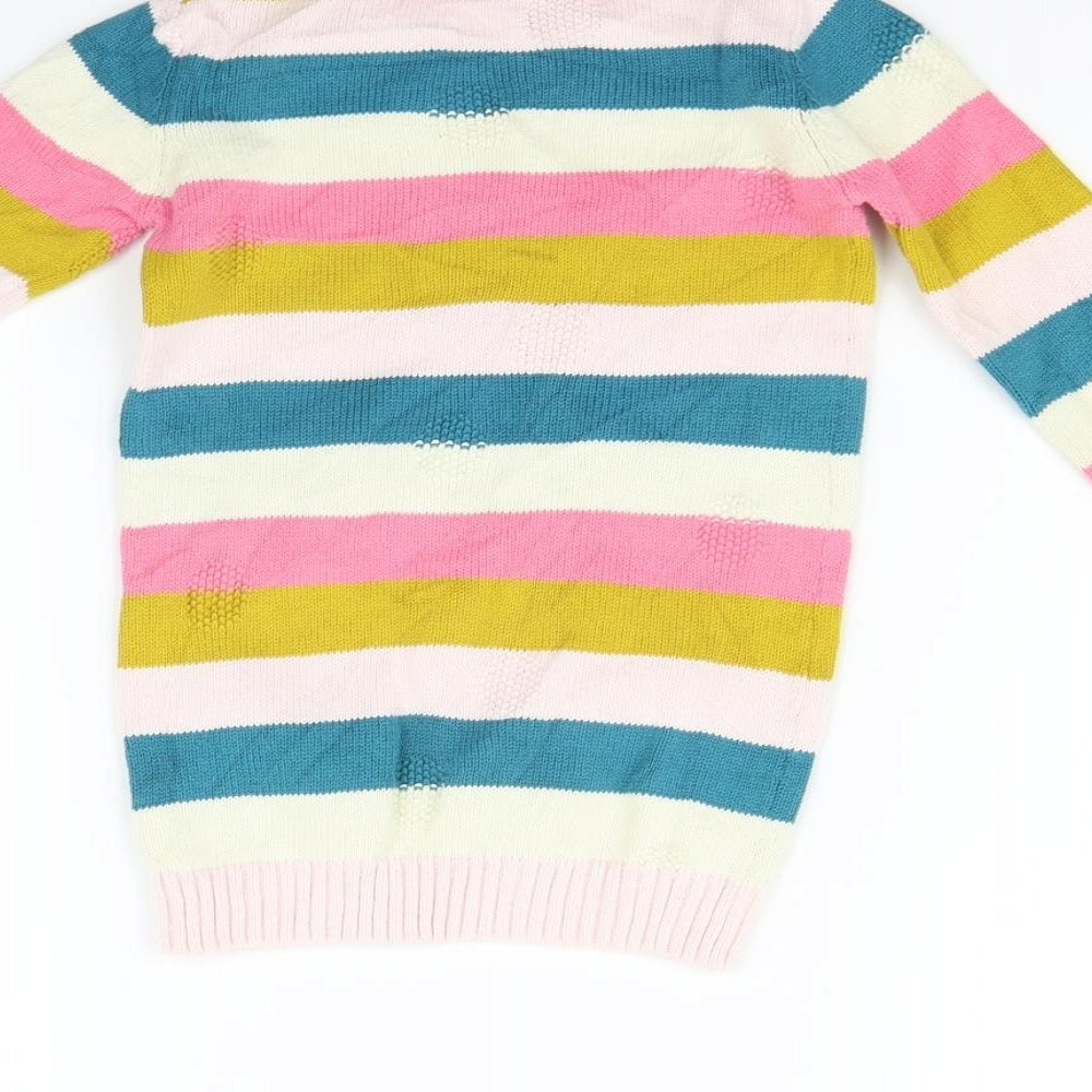 George Girls Multicoloured Striped  Pullover Jumper Size 2 Years