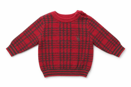 Nutmeg Boys Red   Pullover Jumper Size 0-3 Months