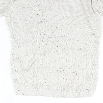 Boohoo Mens Beige Houndstooth  Pullover Jumper Size L