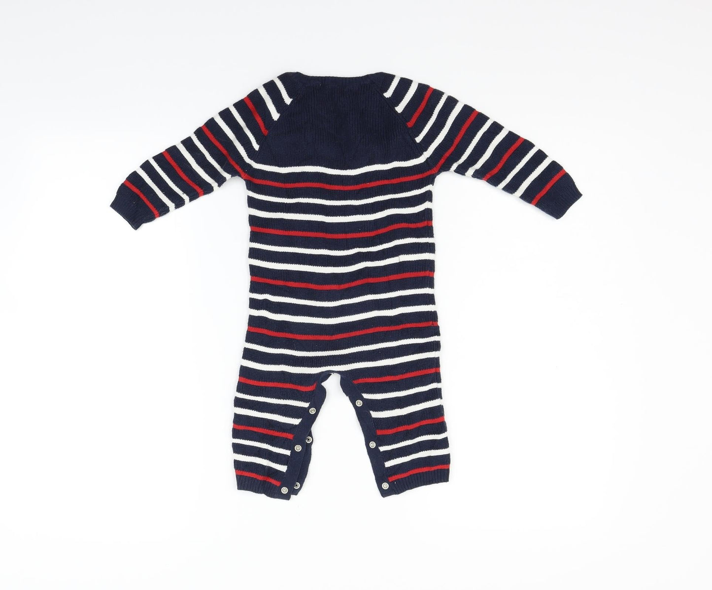 TU Boys Blue Geometric  Babygrow One-Piece Size 6-9 Months
