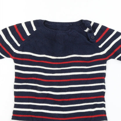 TU Boys Blue Geometric  Babygrow One-Piece Size 6-9 Months