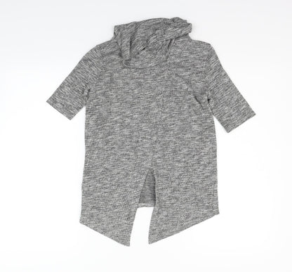 Miss Selfridge Womens Grey   Henley Jumper Size 4