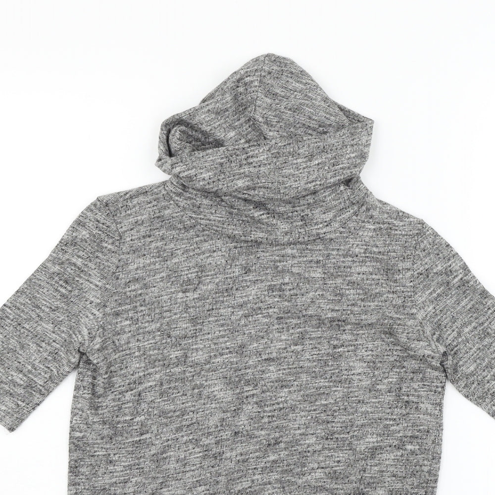Miss Selfridge Womens Grey   Henley Jumper Size 4