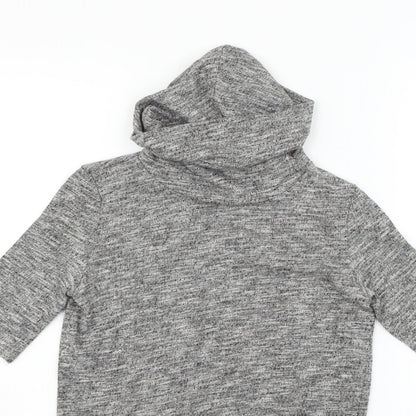 Miss Selfridge Womens Grey   Henley Jumper Size 4