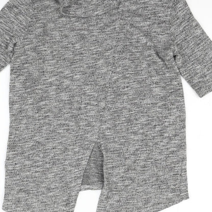 Miss Selfridge Womens Grey   Henley Jumper Size 4