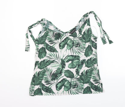 Womens UK Size 10 Dorothy Perkins Green Basic Blouse