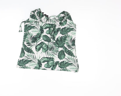 Womens UK Size 10 Dorothy Perkins Green Basic Blouse