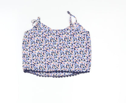 New Look Girls Blue Floral   Tank Size 10 Years