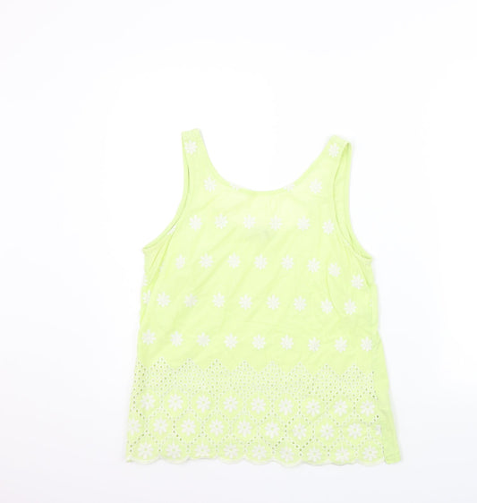 Womens UK Size 10 NEXT Yellow Basic Blouse