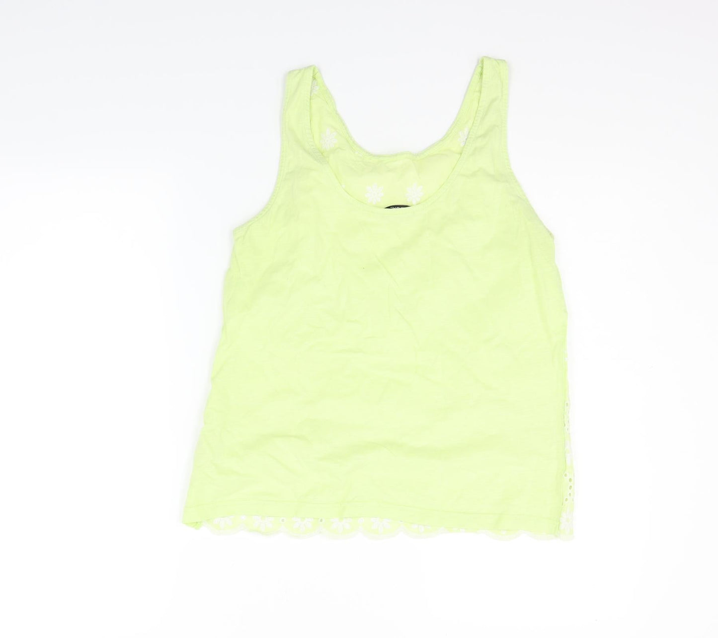 Womens UK Size 10 NEXT Yellow Basic Blouse