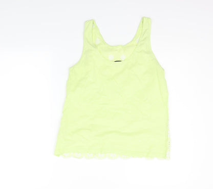 Womens UK Size 10 NEXT Yellow Basic Blouse