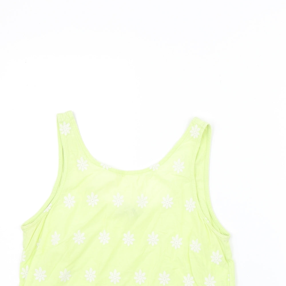 Womens UK Size 10 NEXT Yellow Basic Blouse