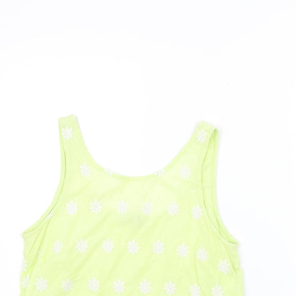 Womens UK Size 10 NEXT Yellow Basic Blouse
