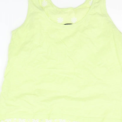 Womens UK Size 10 NEXT Yellow Basic Blouse
