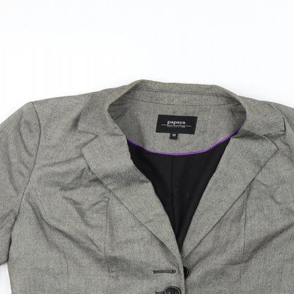 Papaya Womens Grey   Jacket Blazer Size 12